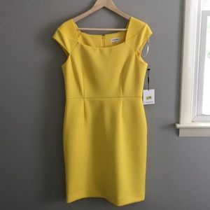 Calvin Klein Yellow Cocktail Dress